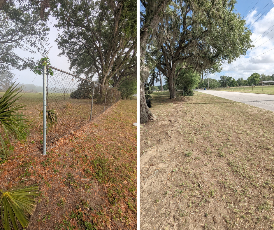 Chain link fence and concrete footer demolition and removal in Tampa Bay