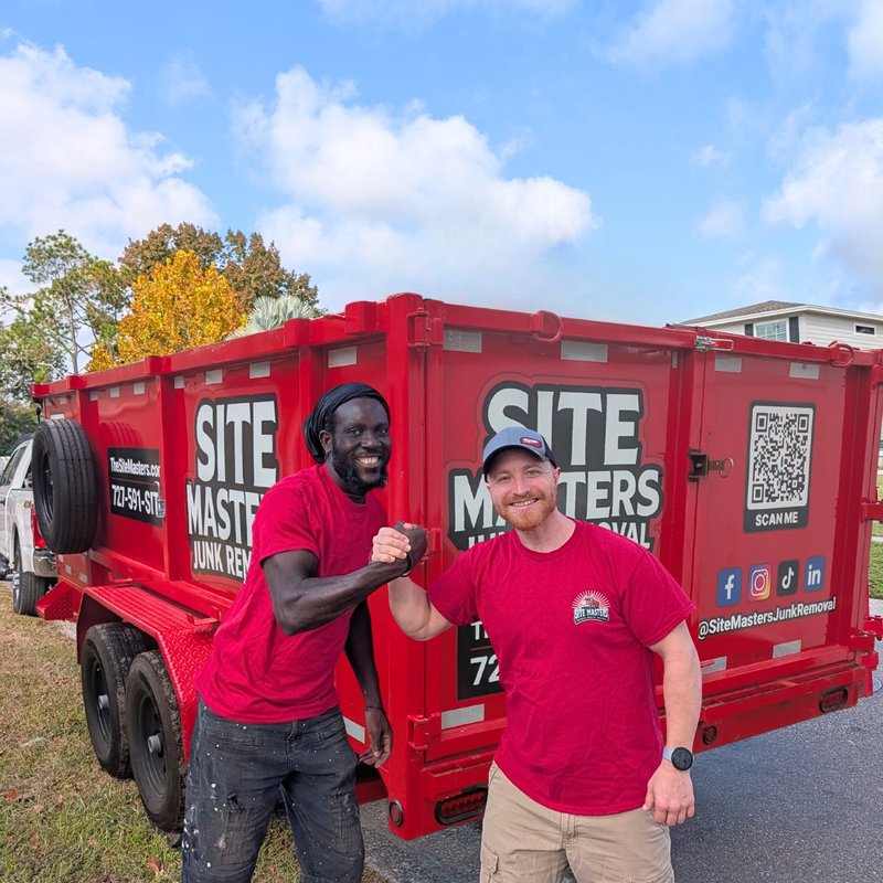 Site Masters crew and truck - Art and James